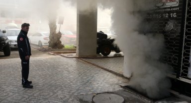 Yangın çıkaran madde bağımlısını babası kurtardı