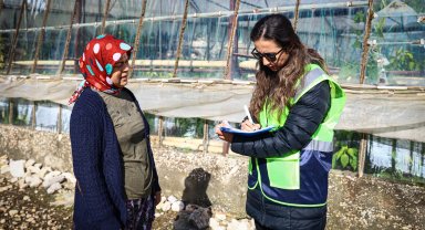 Büyükşehir'den Demre'de hasar tespiti