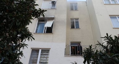 Yangında mahsur kalan komşuları için gözyaşı döktü