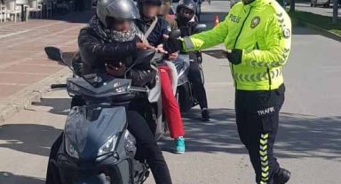 Antalya'da motosiklet denetimi