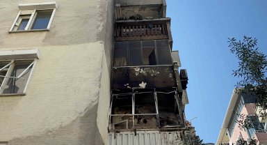 Klimada başlayan yangını itfaiye söndürdü