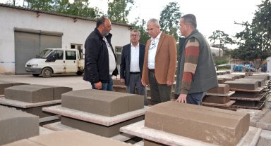 Alanya Belediyesi'nin BordürParke Üretim Tesisi yeniden faaliyette