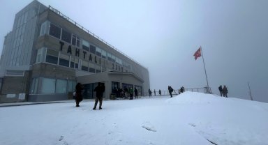 Antalya'da zirvede 'kar' manzarası