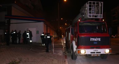 Markette çıkan yangın korkuttu