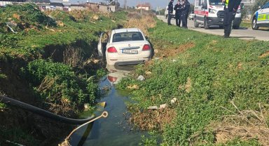 Otomobil şarampole düştü: 1 yaralı