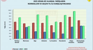 Nisan ayında 9 ilde yağış rekoru