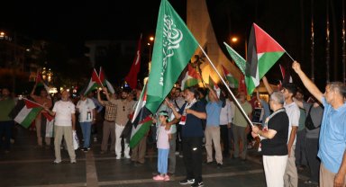 Alanya'da İsrail protestosu