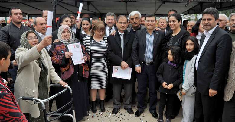 27 yıl sonra tapu sevinci