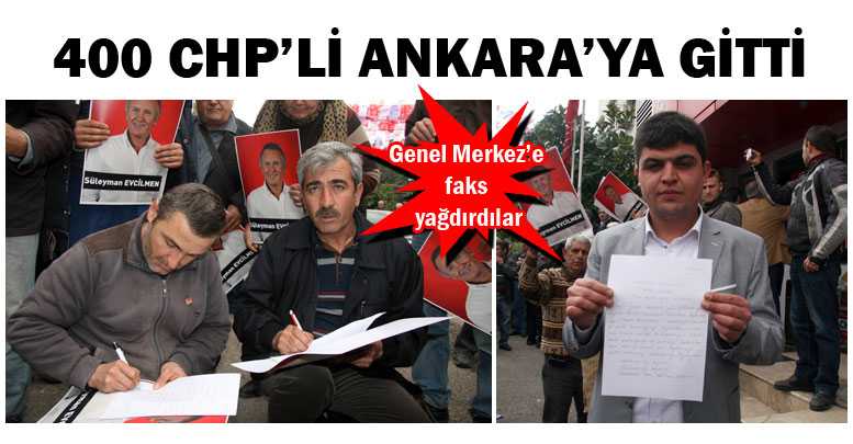 400 CHP’Lİ ANKARA’YA GİTTİ