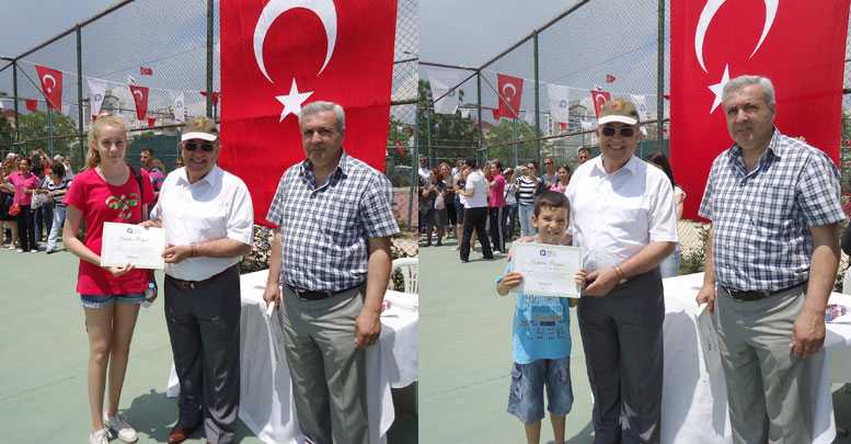 570 genç tenisçi sertifikasını aldı