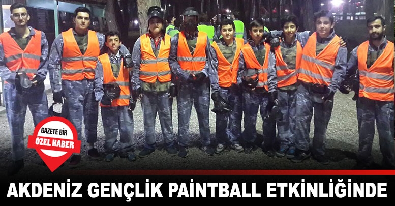 Akdeniz gençlik paintball etkinliğinde