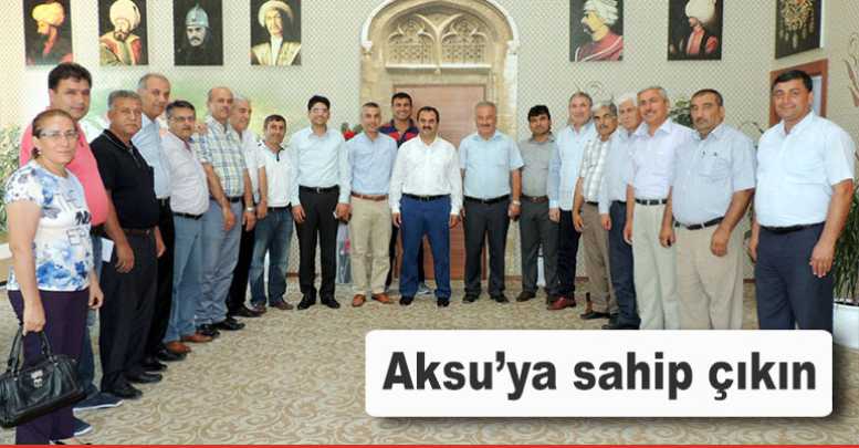 Aksu’ya sahip çıkın