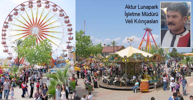 Aktur Lunapark bayrama hazır