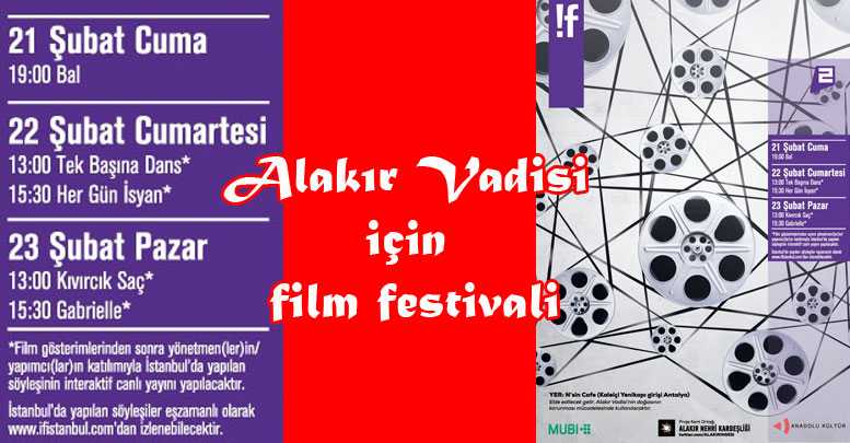 Alakır Vadisi için film festivali