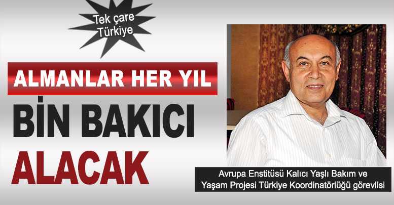 Almanlar her yıl bin bakıcı alacak