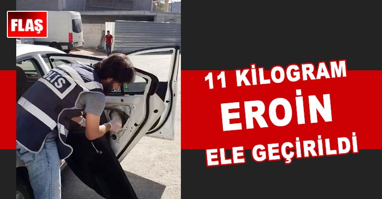 Antalya’da 11 kilogram eroin ele geçirildi