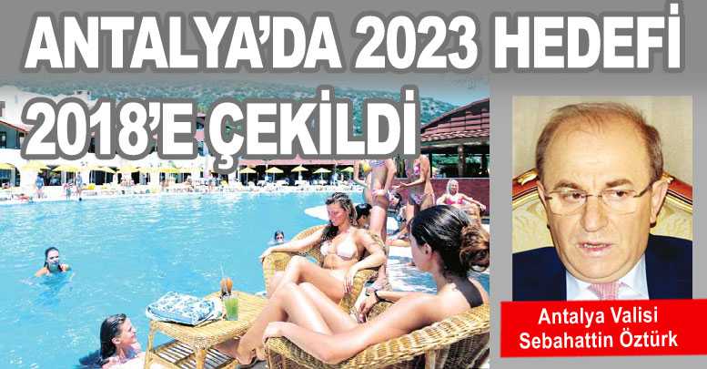 ANTALYA’DA 2023 HEDEFİ 2018’E ÇEKİLDİ