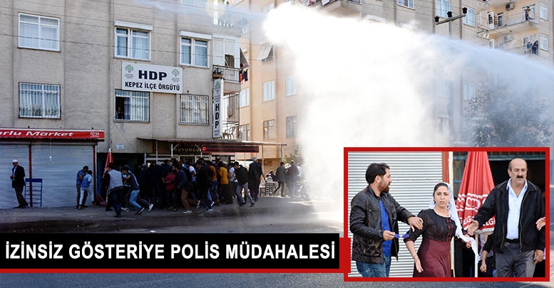 Antalya'da izinsiz gösteriye polis müdahalesi
