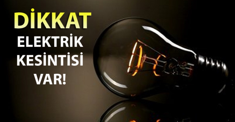 Antalya’da planlı elektrik kesintisi uyarısı