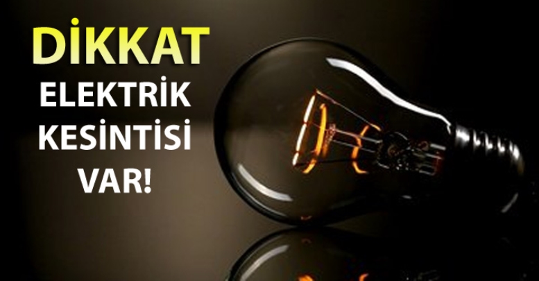 Antalya’da planlı elektrik kesintisi uyarısı