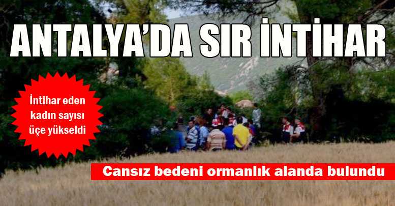 ANTALYA’DA SIR İNTİHAR