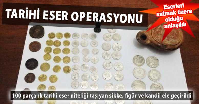 Antalya'da Tarihi Eser Operasyonu