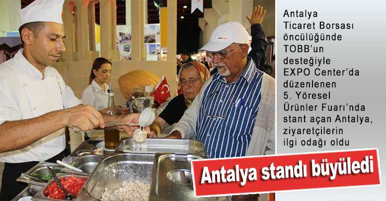 Antalya standı büyüledi