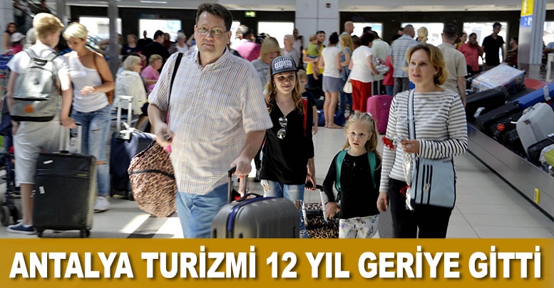 Antalya turizmi 12 yıl geriye gitti