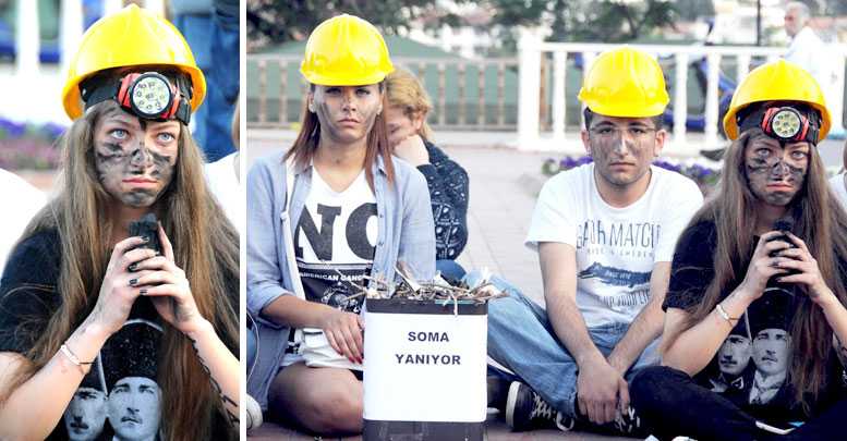 Antalyalı mankenden Soma'ya destek