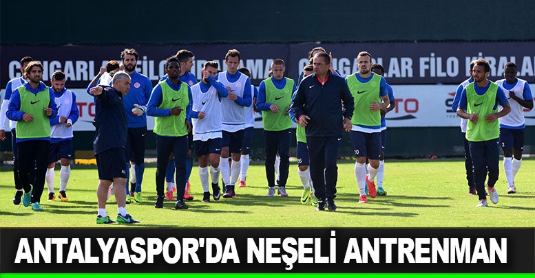 Antalyaspor'da neşeli antrenman