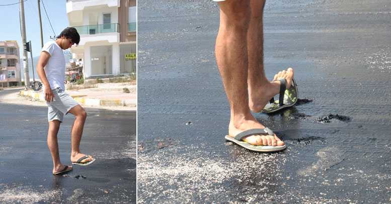 Asfalt ağladı be!