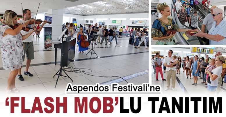 Aspendos Festivali’ne ‘Flash Mob’lu tanıtım