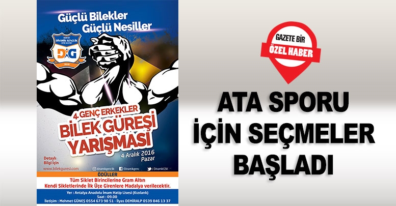 ATA SPORU İÇİN SEÇMELER BAŞLADI