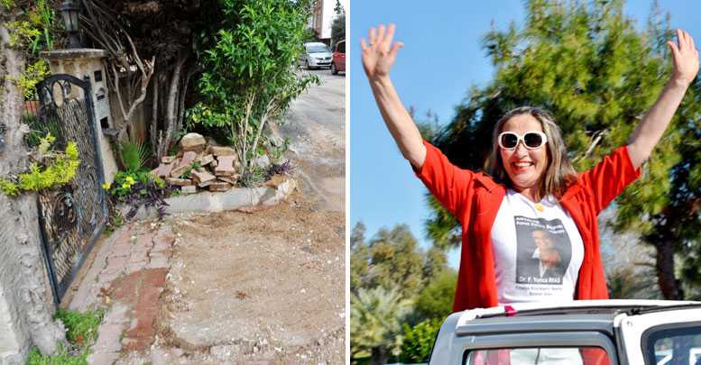 Ayas'ın evinin önü kazıldı