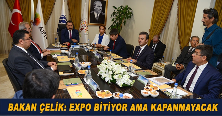 Bakan Çelik: Expo bitiyor ama kapanmayacak
