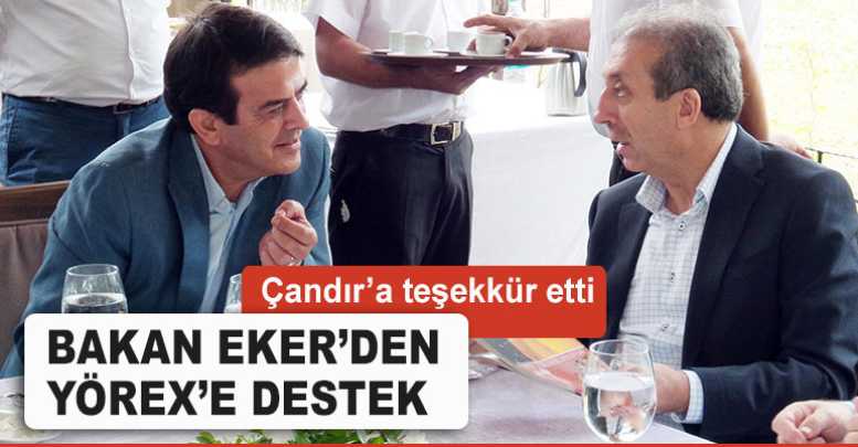 Bakan Eker’den YÖREX’e destek