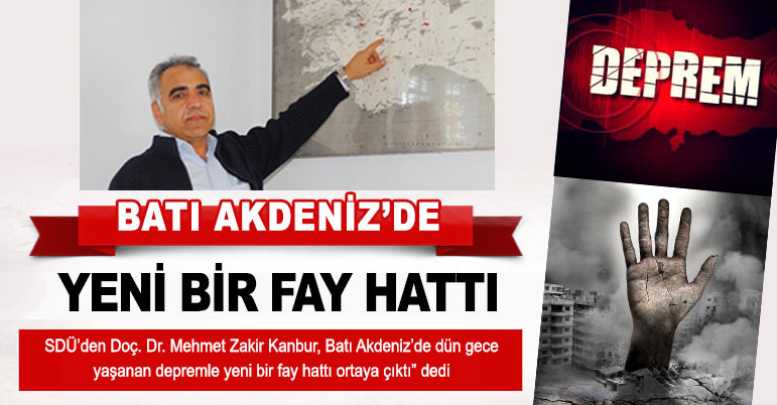 Batı Akdeniz’de yeni bir fay hattı