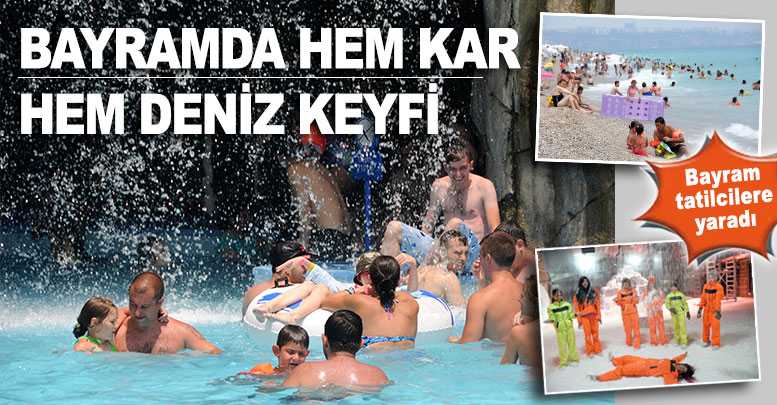 BAYRAM' DA HEM KAR HEM DENİZ KEYFİ