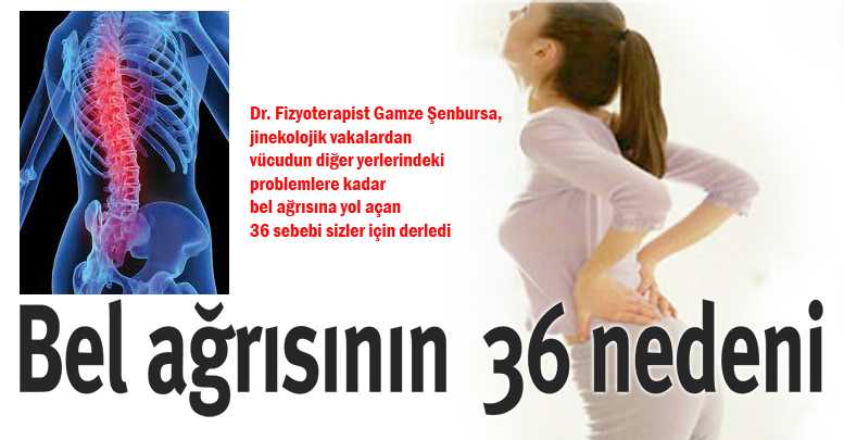 Bel ağrısının 36 nedeni
