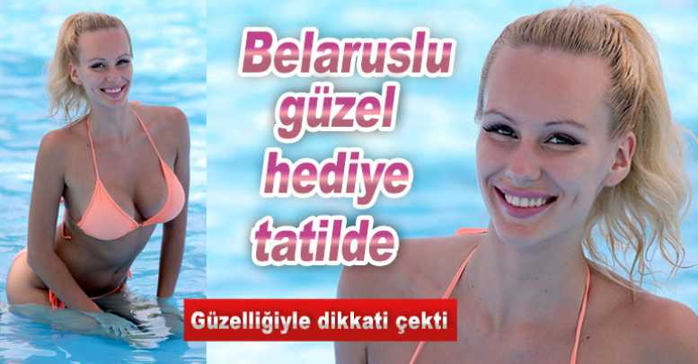 Belaruslu güzel hediye tatilde