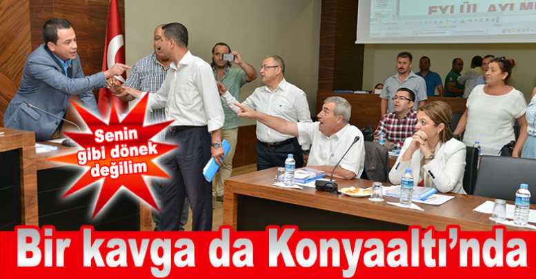 Bir kavga da Konyaaltı’nda