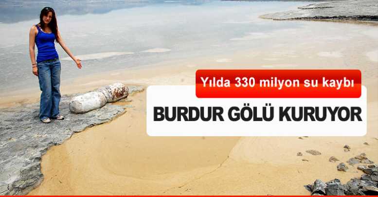Burdur Gölü kuruyor