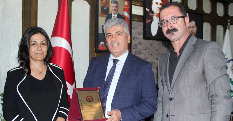 Çalık'a plaket