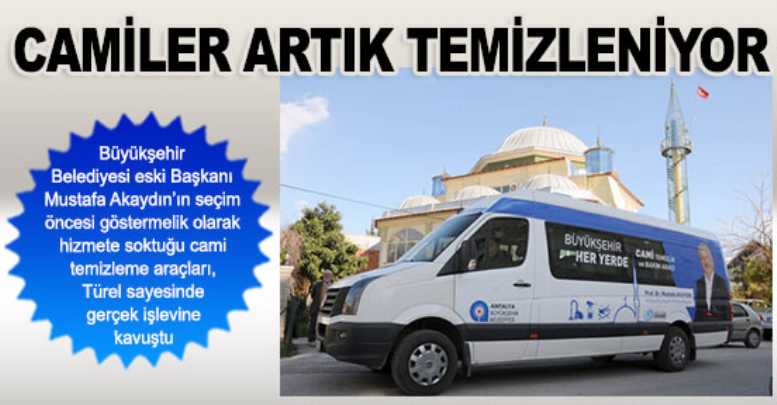 Camiler artık temizleniyor