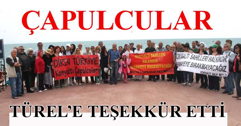 Çapulcular Türel’e teşekkür etti