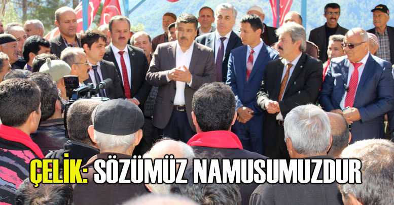 ÇELİK: SÖZÜMÜZ NAMUSUMUZDUR