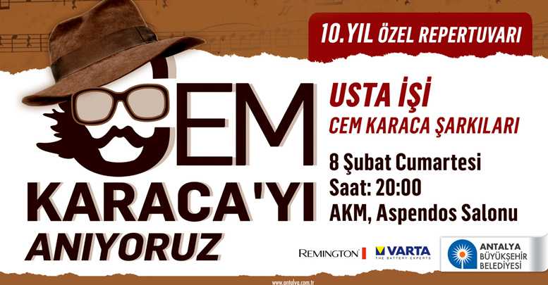 Cem Karaca anılacak
