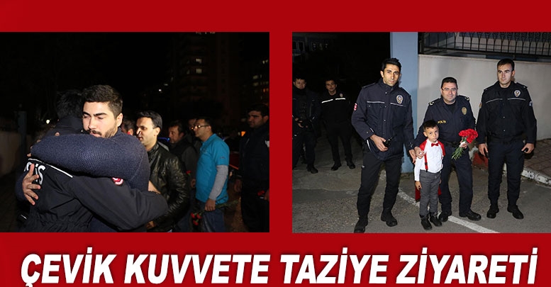 Çevik kuvvete taziye ziyareti