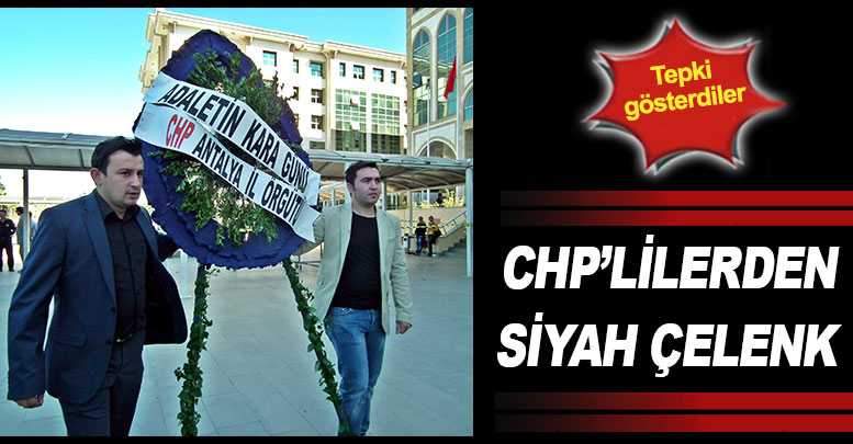 CHP’lilerden siyah çelenk