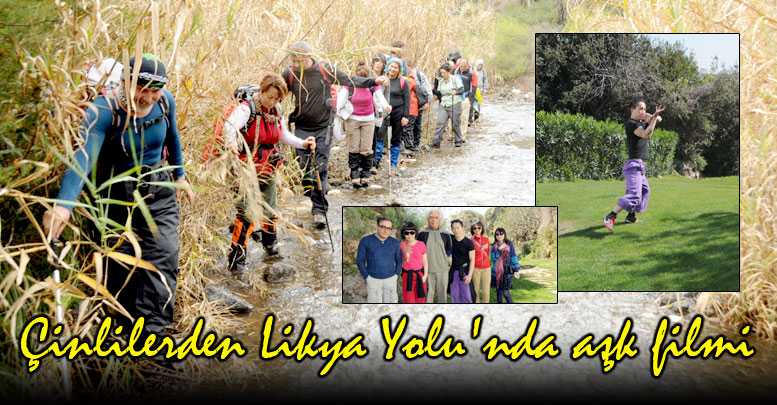 Çinlilerden Likya Yolu'nda aşk filmi